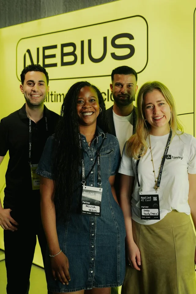 Partners at the Nebius booth at Applied AI Conf 2026