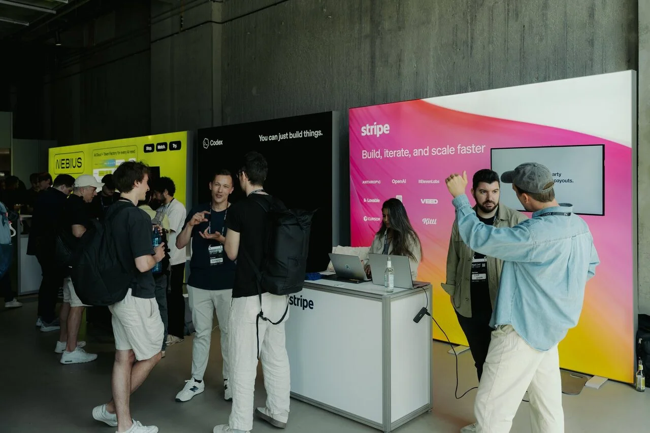 The partner booths at Applied AI Conf 2026