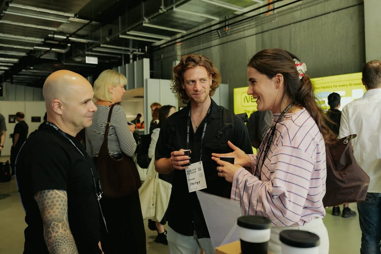 Attendees networking at Applied AI Conf 2026