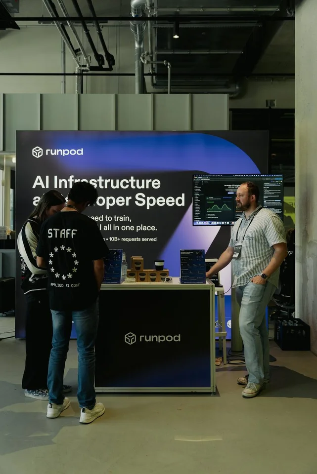 The Runpod booth at Applied AI Conf 2026