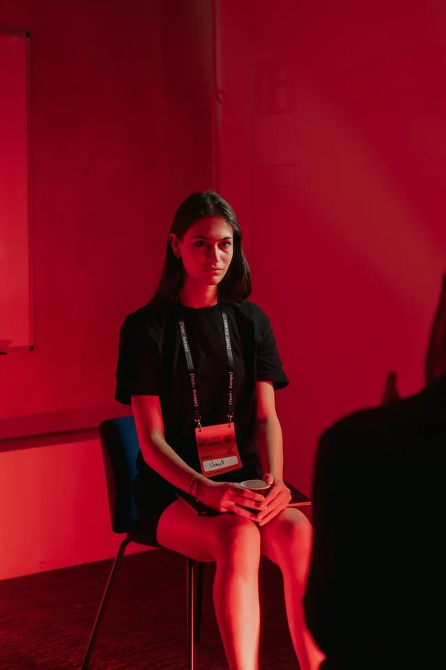 A volunteer at Applied AI Conf 2026
